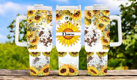 Flower 40oz Tumbler