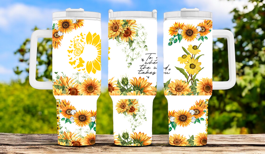 Flower 40oz Tumbler