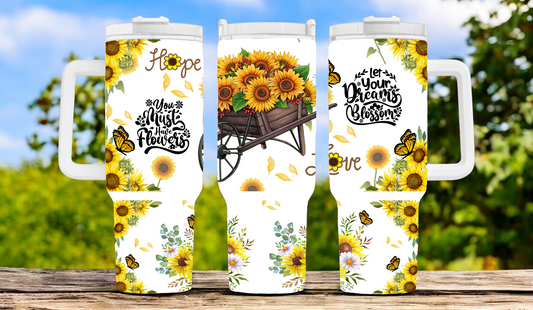 Flower 40oz Tumbler