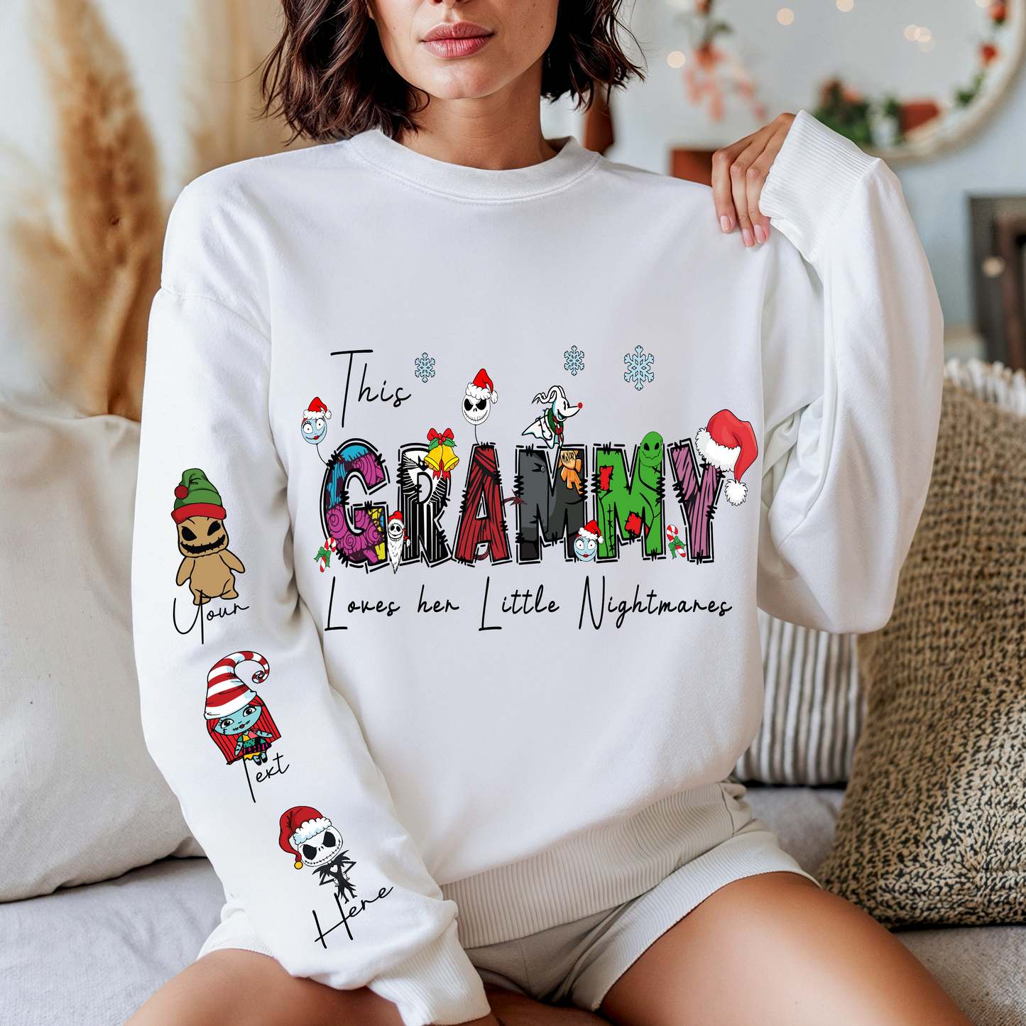 Grammy Nightmare Before Christmas Sweater