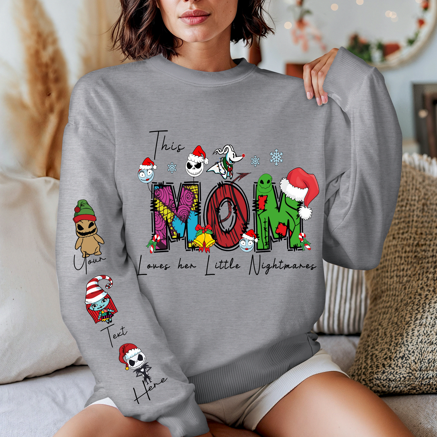 Mom Nightmare Before Christmas Sweater