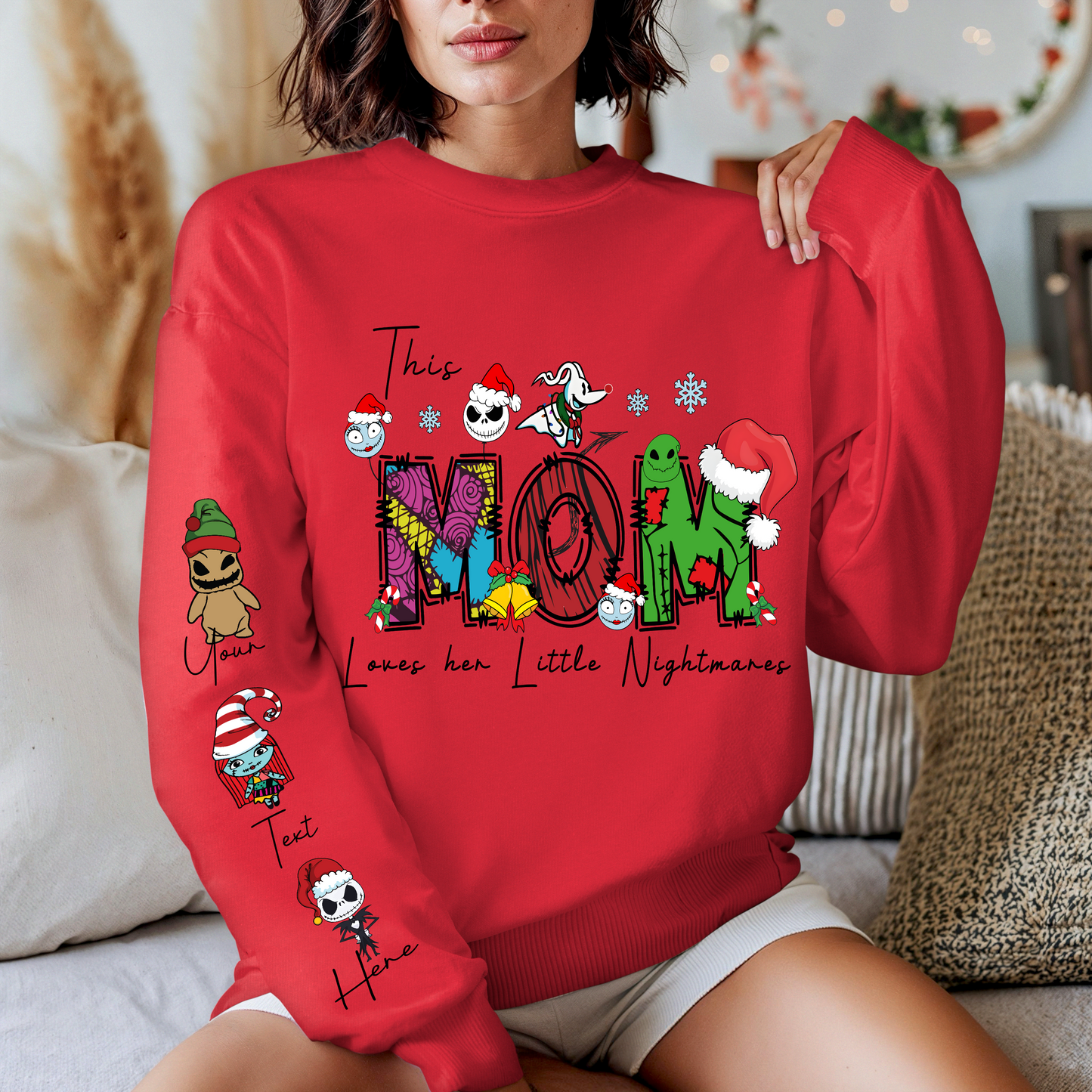 Mom Nightmare Before Christmas Sweater