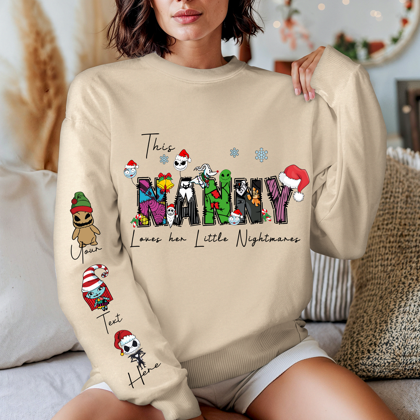 Nanny Nightmare Before Christmas Sweater
